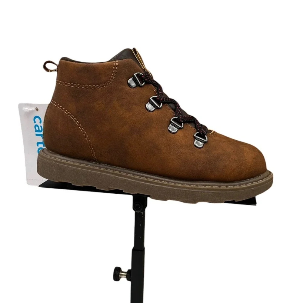 Carters Donnie‎ Toddler Boys Ankle Booties Size 9 Brown Slip-on Casual Shoes